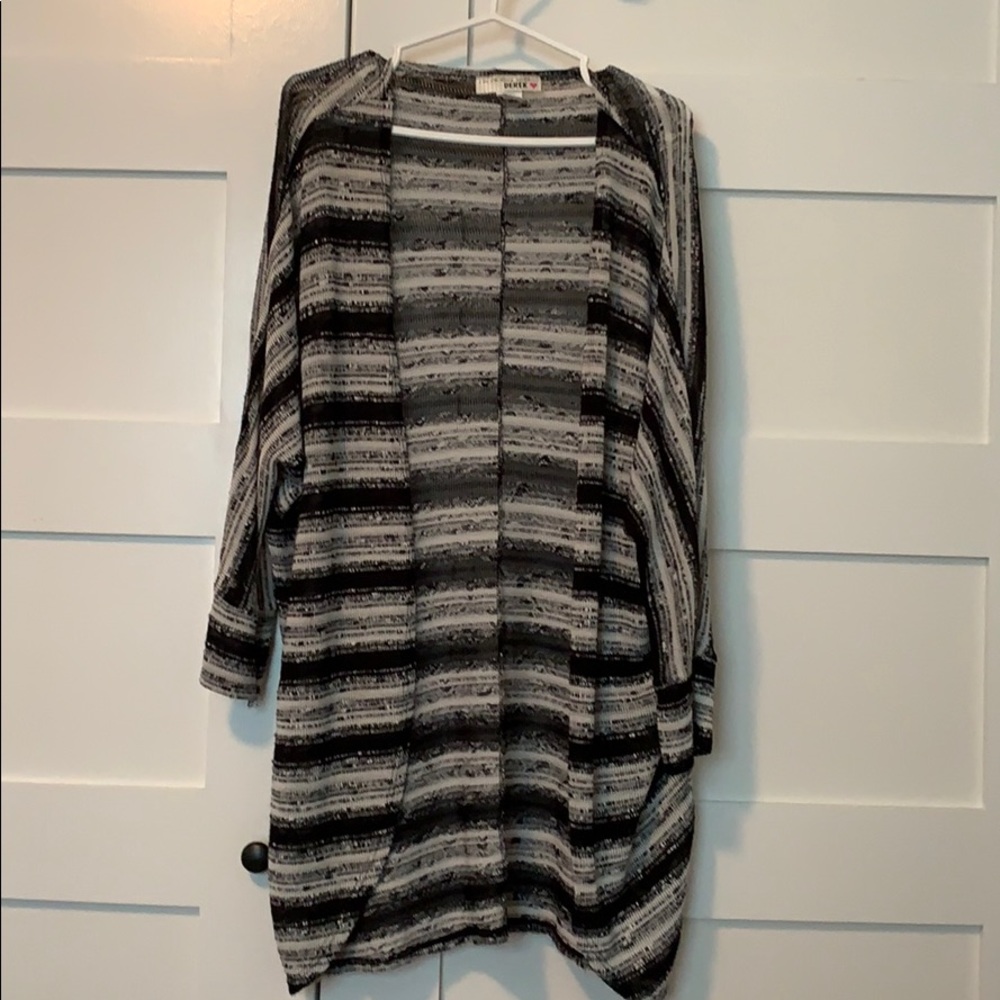 Lightweight striped cardigan